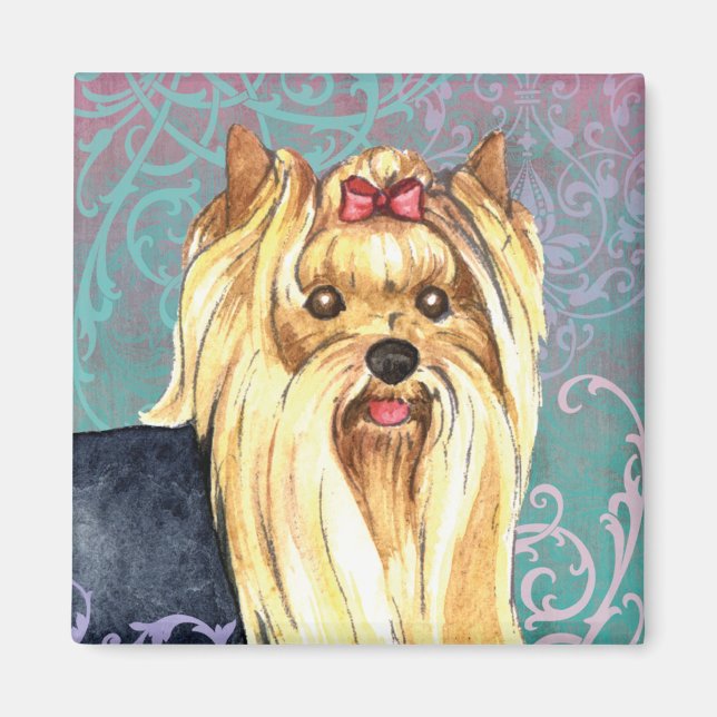 Elegant Yorkie Magnet (Front)