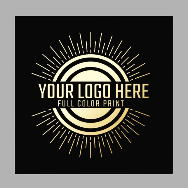 Elegant Your Logo Here Gold Foil Prints (Creator Uploaded)