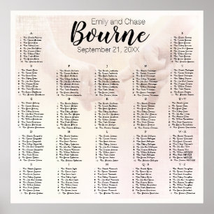 Elegant Your Photo Here Wedding Seating Chart