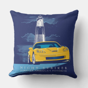 ELEGANT Z06 AUTO ART THROW PILLOW