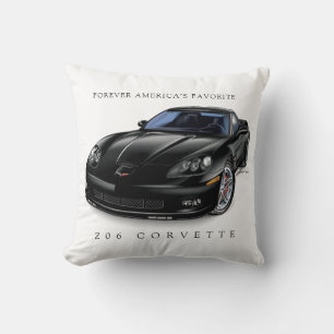 ELEGANT Z06 AUTO ART THROW PILLOW