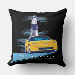 ELEGANT Z06 AUTO ART THROW PILLOW