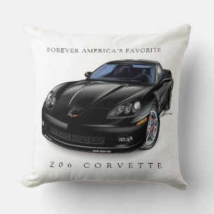 ELEGANT Z06 AUTO ART THROW PILLOW