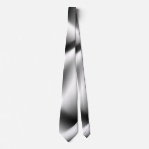 Elegant Zebra Abstract Black and White Neck Tie