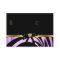 Elegant Zebra Black Lilac Gold Jewel Bow