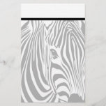 Elegant Zebra Stationery With Letterhead at Zazzle