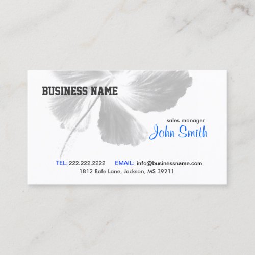 Zen Flower Business Card
