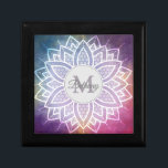 Elegant Zen Mandala Design Personalised Gift Box<br><div class="desc">Personalised keepsake box with decorative mandala design.</div>