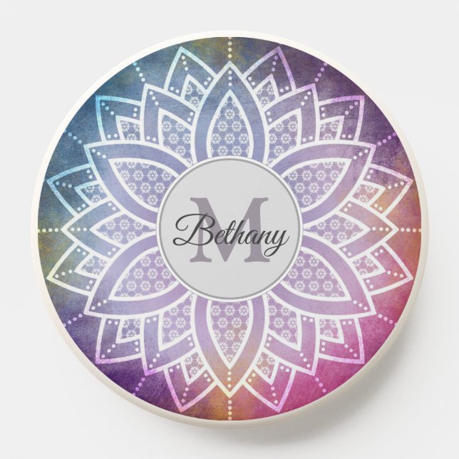 Elegant Zen Mandala Design Personalised PopSocket (Popsocket)