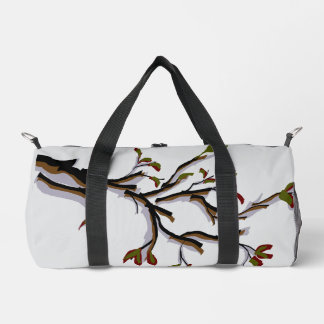 Elegant Zen Nature Branch Large Duffel Bag