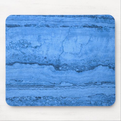 ElegantBlue Granite pattern blue marble  Mouse Pad