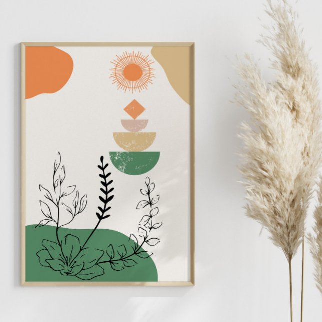 Elegante abstracto geométrico, minimalista de medi poster (Creator Uploaded)