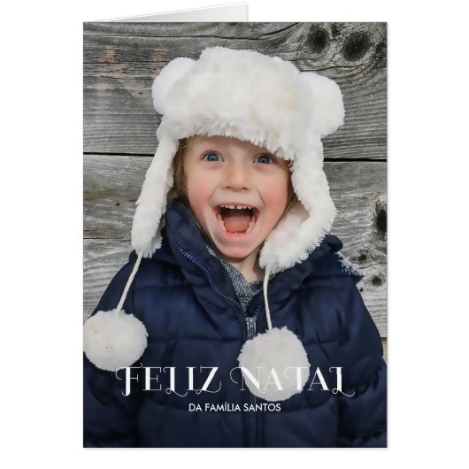 Elegante do Feliz Natal Cards (Front)