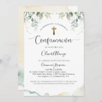 4 X INVITACIONES MI PRIMERA COMUNION NINA ESPANOL SPANISH 1ST COMMUNION  INVITES