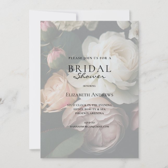 Elegantes Brautparty Boho Einladung Invitation (Front)