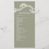Mr and Mr Rainbow Tie Gay Wedding Service Order Program