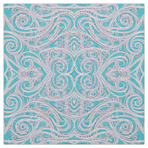 Elegantly Beautiful Symmetrical Swirls Fabric