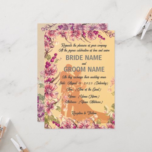 Elegantly Enchanted A Vintage_Inspired Wedding  Invitation