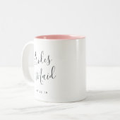 Elegantly Penned | Bridesmaid Two-Tone Coffee Mug (Front Left)