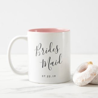 Elegantly Penned | Bridesmaid Two-Tone Coffee Mug