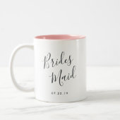 Elegantly Penned | Bridesmaid Two-Tone Coffee Mug (Left)