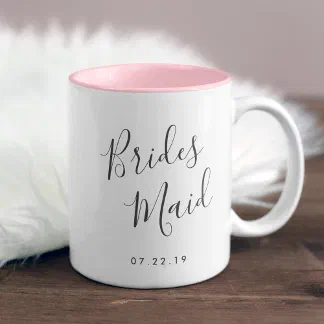 Customized Bridal Party Coffee Mug Will You Be My Maid of Honor