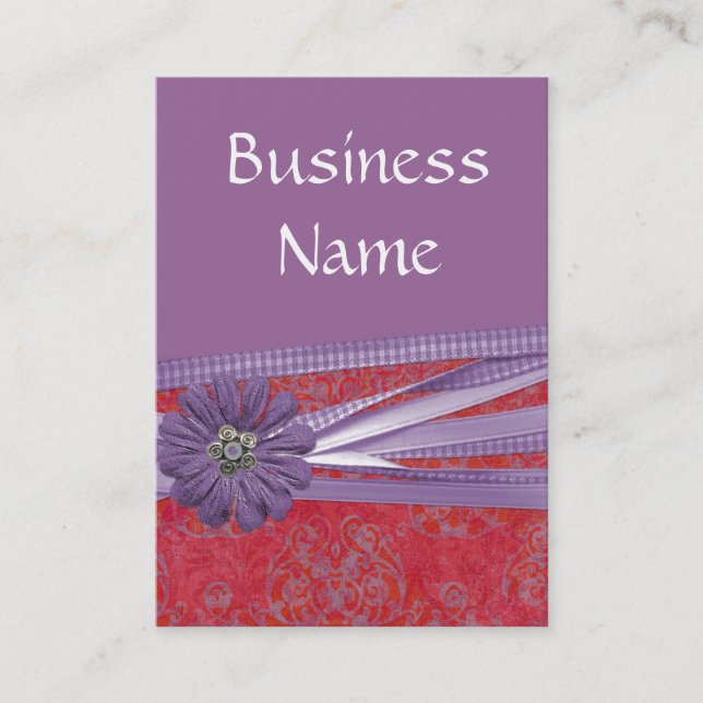 Elegantly Purple Business Card (Front)