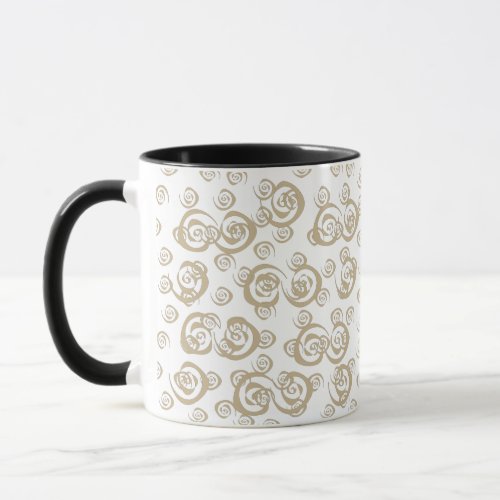 elegantly spirals modern patterns mug