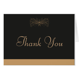 Elegantly thank you card
