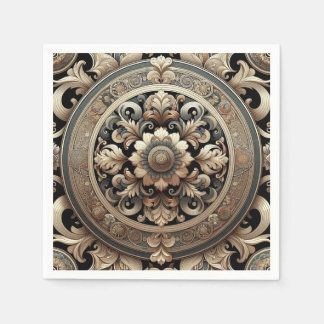 Eleganza Moderna Fancy Baroque Pattern Napkins