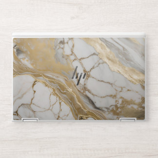 Elegent golden  marble laptop skin
