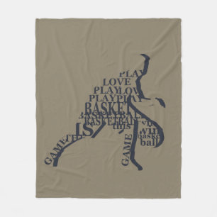 Elegent modern Basketball player Fleece Blanket