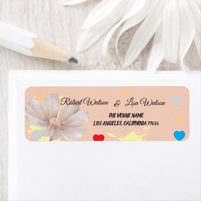 Elegent modren dazie flower label (Insitu)