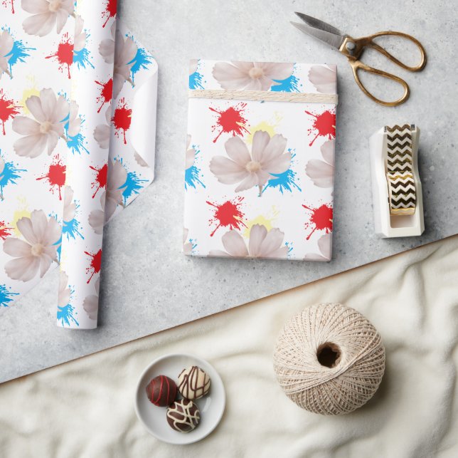 Elegent modren dazie flower wrapping paper (Crafts)
