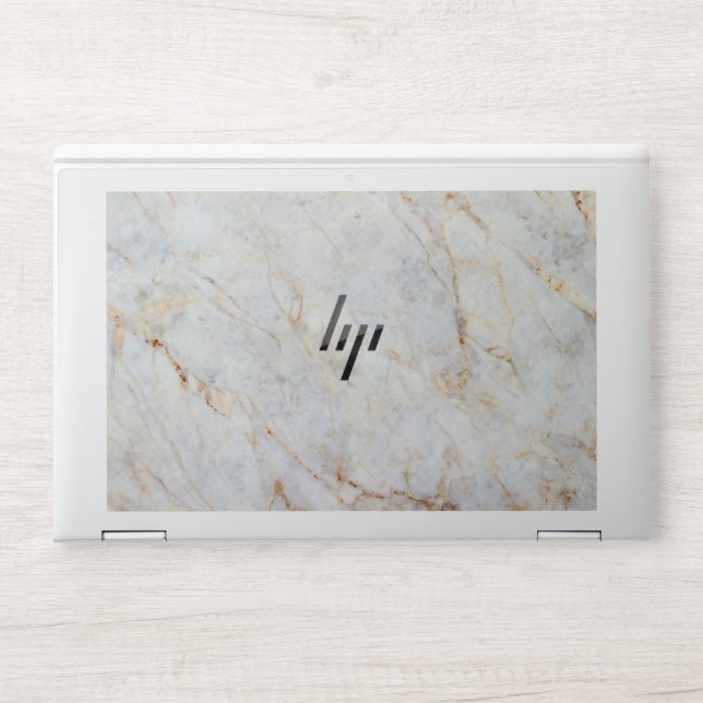 Elegent White Marble Laptop Skin (Front)