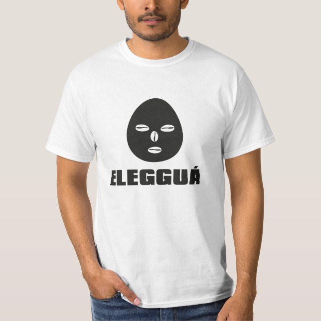Eleggua, black on white T-Shirt (Front)