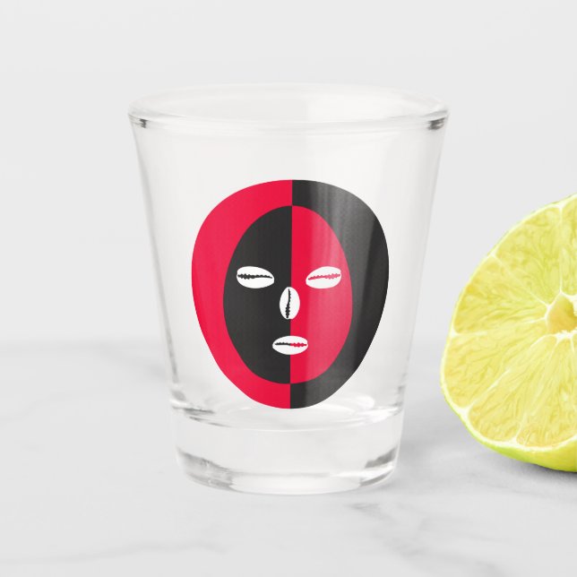 Elegguá, the little big one shot glass (Front)