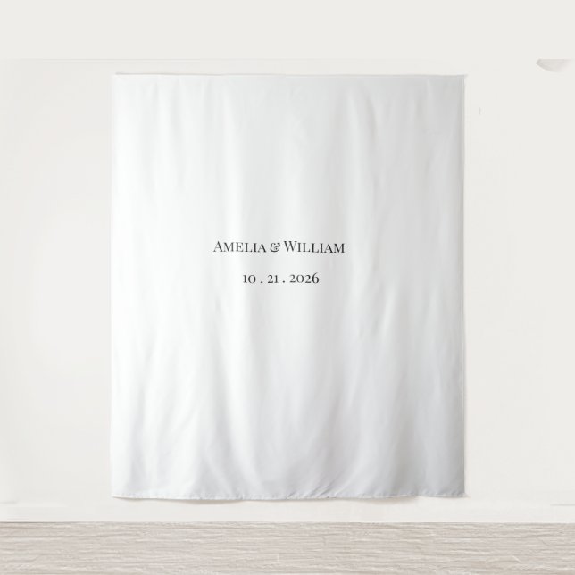 Elegnat Minimalist Wedding Backdrop  (Front)