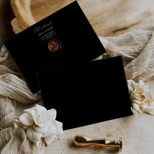 Elegnt Chic Light Gray Wedding Monogram Envelope