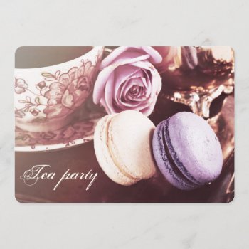 Elegnt Cinematic Grunge Tea Party Invitation by justbecauseiloveyou at Zazzle