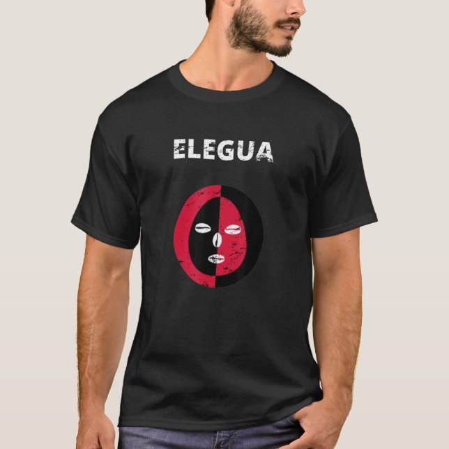Elegua yoruba religion nigeria men women retro vin T-Shirt (Front)