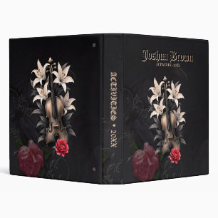 Elegy for a Fallen Song – Romantic Gothic Violin 3 Ring Binder