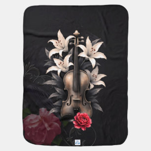 Elegy for a Fallen Song – Romantic Gothic Violin Baby Blanket