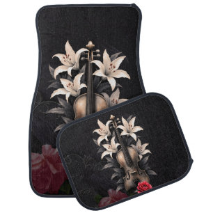 Elegy for a Fallen Song – Romantic Gothic Violin Car Floor Mat