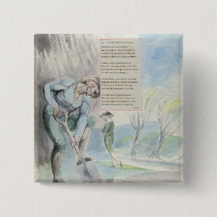 'Elegy written in a Counrty Church-Yard', design 1 Pinback Button