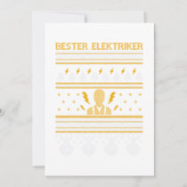 Elektriker Electronic Ugly Christmas Sweater Gift Invitation