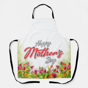 Elelgant Colorful Mother’s Day Design Apron