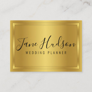 Elelgant Gold on Gold Minimalist Editable Business Business Card
