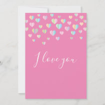 Elelgant Simple I love you Design Invitation