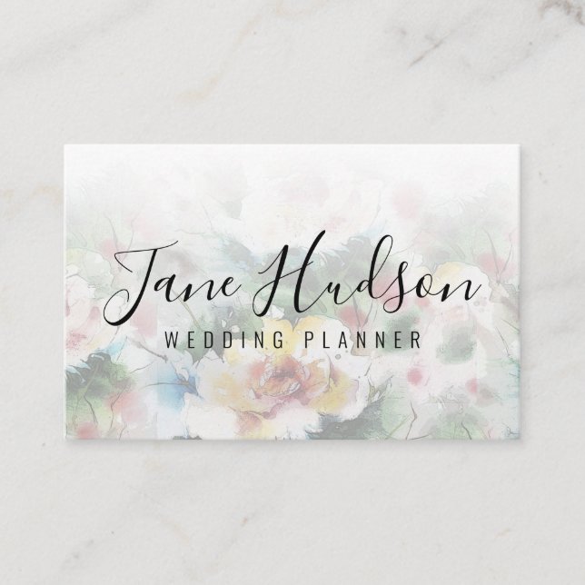 Elelgant Simple Minimalist Editable Business Card (Front)